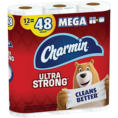 slide 1 of 1, Charmin Ultra Strong Toilet Paper, 12 ct