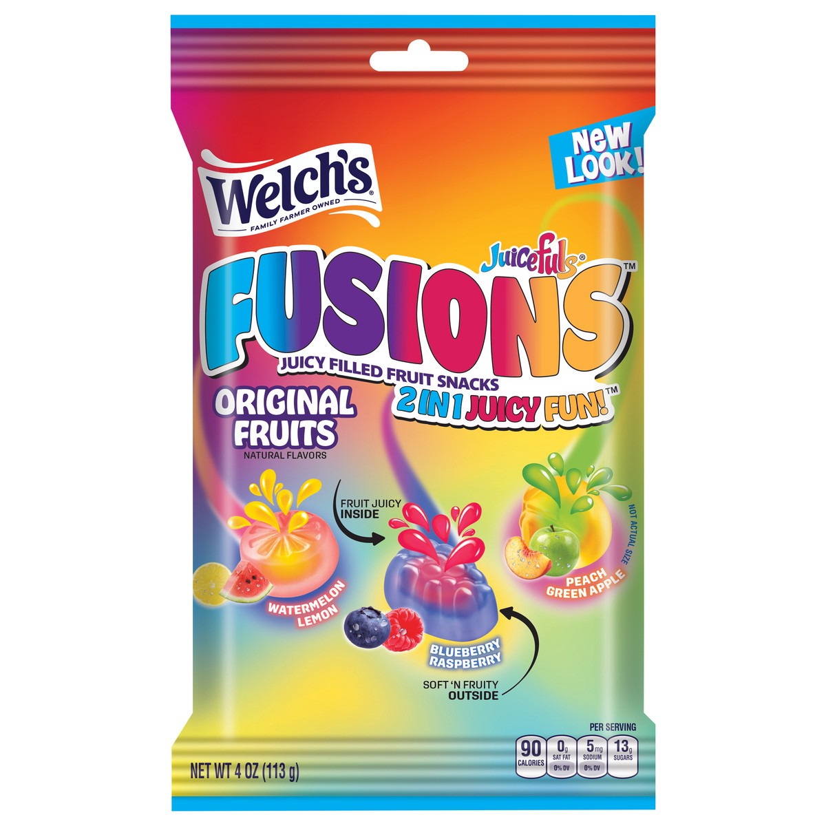 slide 1 of 9, Welch's Juicefuls Fusions Original Fruits 4 oz Bag, 4 oz