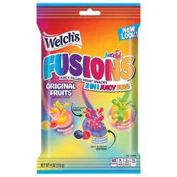 Welch's Juicefuls Fusions Original Fruits 4 oz Bag