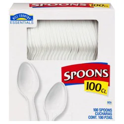 Hill Country Fare Everyday White Spoons with Resealable Bag