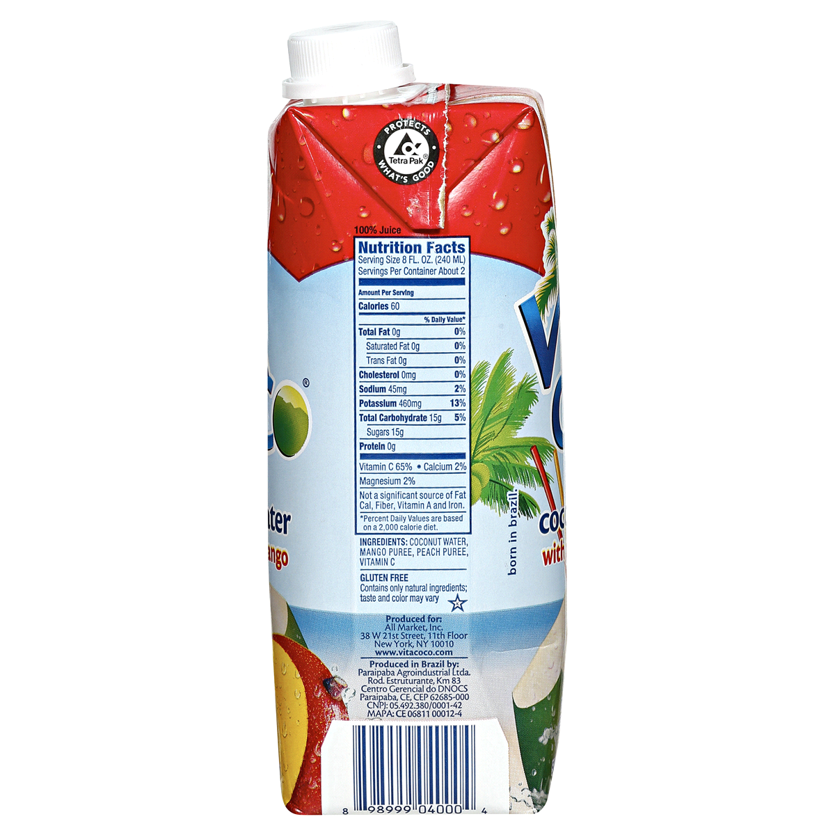 slide 12 of 13, Vita Coco Pure Coconut Water Peach - 16.9 fl oz Carton, 16.9 fl oz