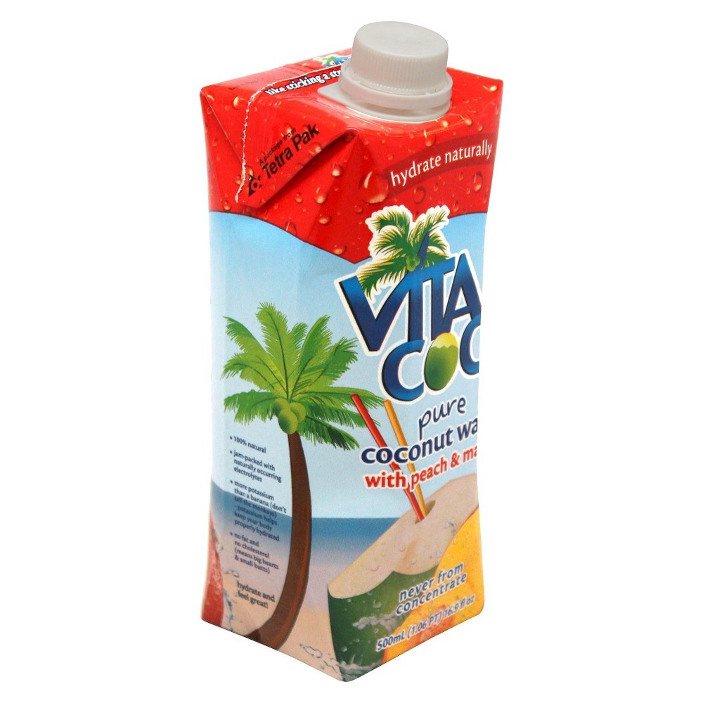 slide 13 of 13, Vita Coco Pure Coconut Water Peach - 16.9 fl oz Carton, 16.9 fl oz