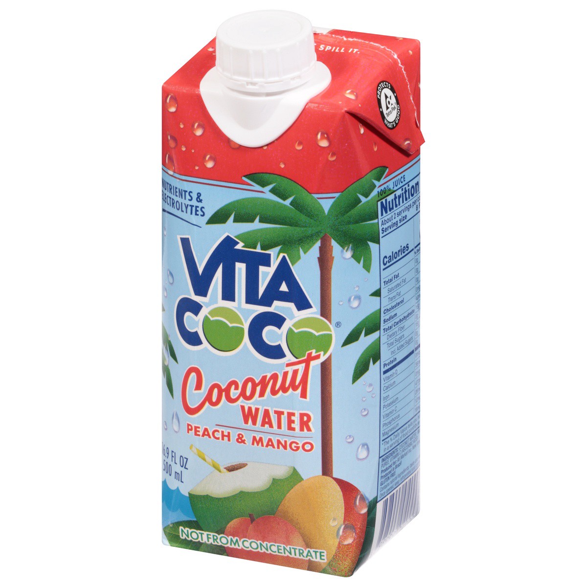 slide 4 of 13, Vita Coco Pure Coconut Water Peach - 16.9 fl oz Carton, 16.9 fl oz