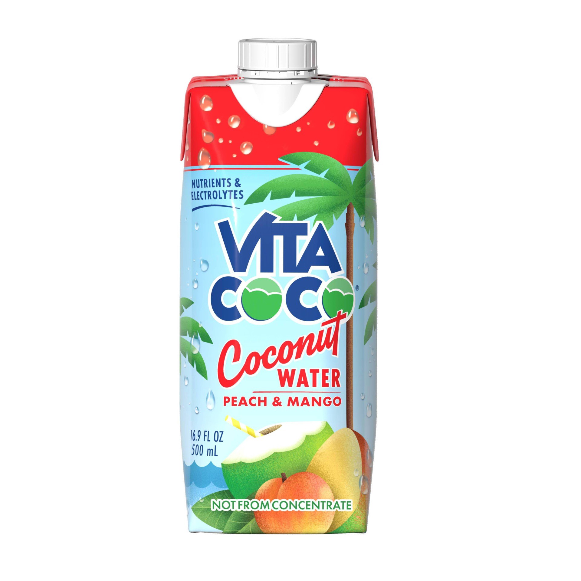 slide 1 of 13, Vita Coco Pure Coconut Water Peach - 16.9 fl oz Carton, 16.9 fl oz