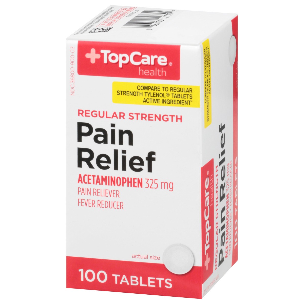 slide 3 of 9, TopCare Top Care Acetamin 325Mg Regular Strength Tablets, 100 ct