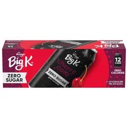 Big K Zero Sugar Cherry Cola Soda - 12 ct; 12 fl oz - 12 ct; 12 fl oz