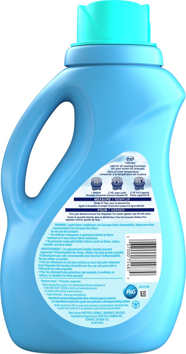 slide 4 of 6, Downy Ultra Cool Cotton Liquid Fabric Conditioner (Fabric Softener), 40 Loads 34 fl oz, 34 fl oz