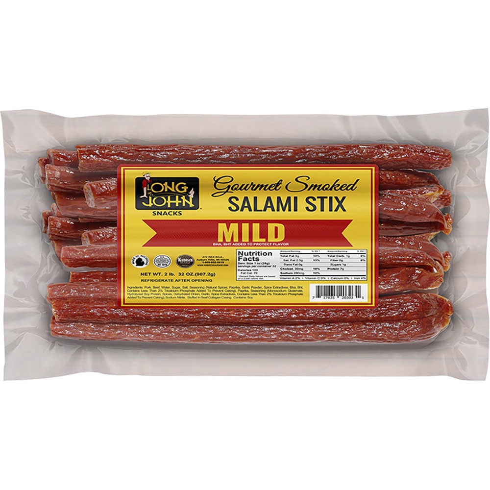 slide 1 of 1, Kubisch Mild Dried Salami Stix, 16 oz