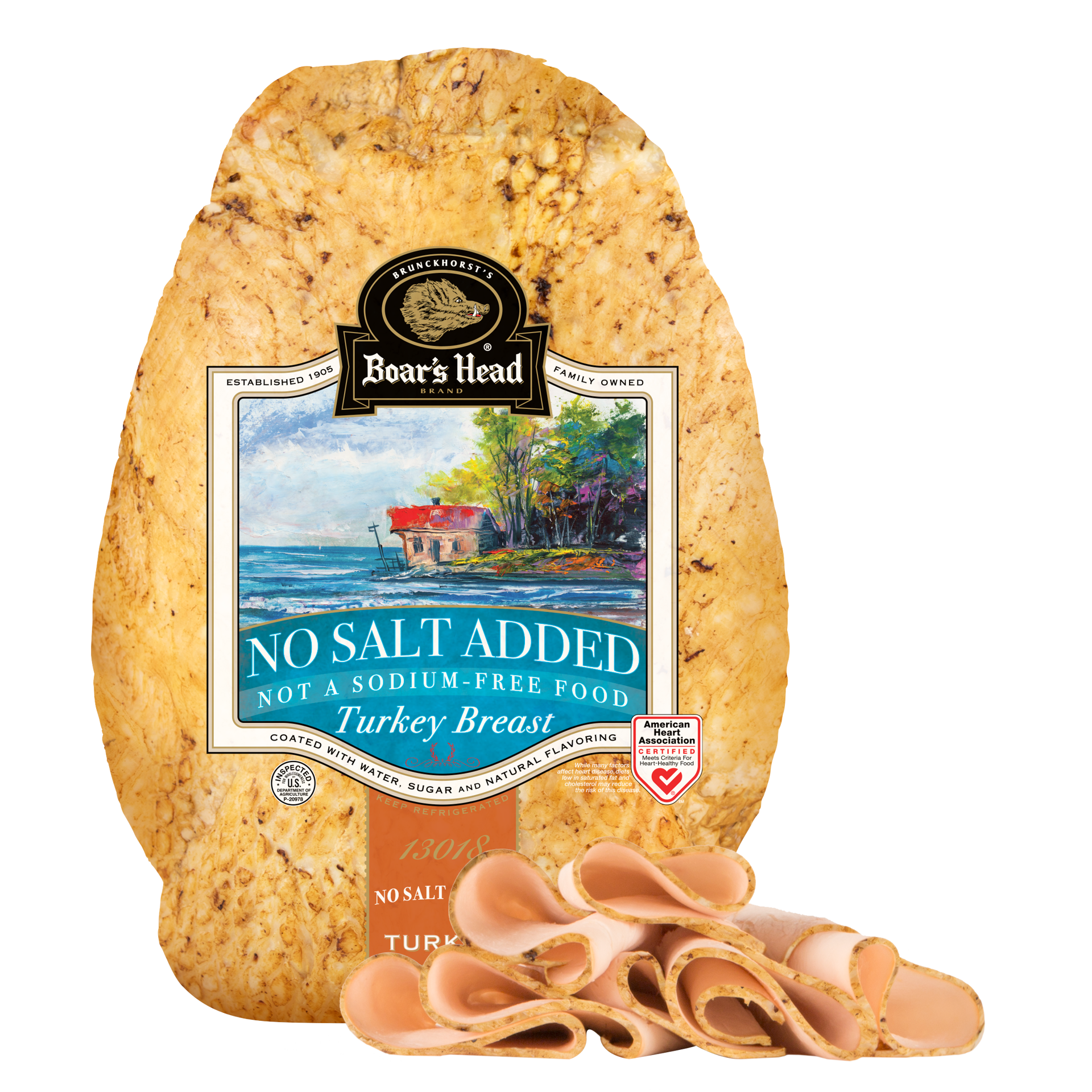 slide 1 of 1, Boar's Head No Salt Added Turkey, per lb