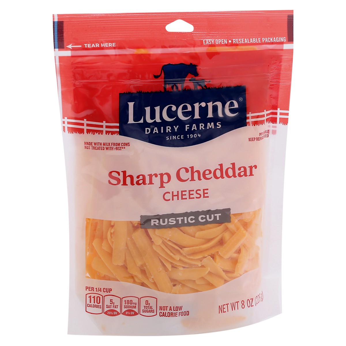 slide 6 of 12, Lucerne Cheese Sharp Cheddar - 8 Oz, 8 oz