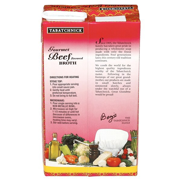 slide 21 of 25, Tabatchnick Gourmet Beef Flavored Broth, 32 fl oz