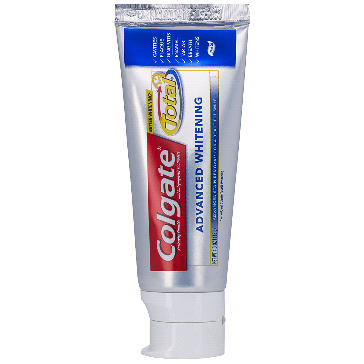 slide 2 of 3, Colgate Total Advanced Whitening Paste Toothpaste, 4 oz