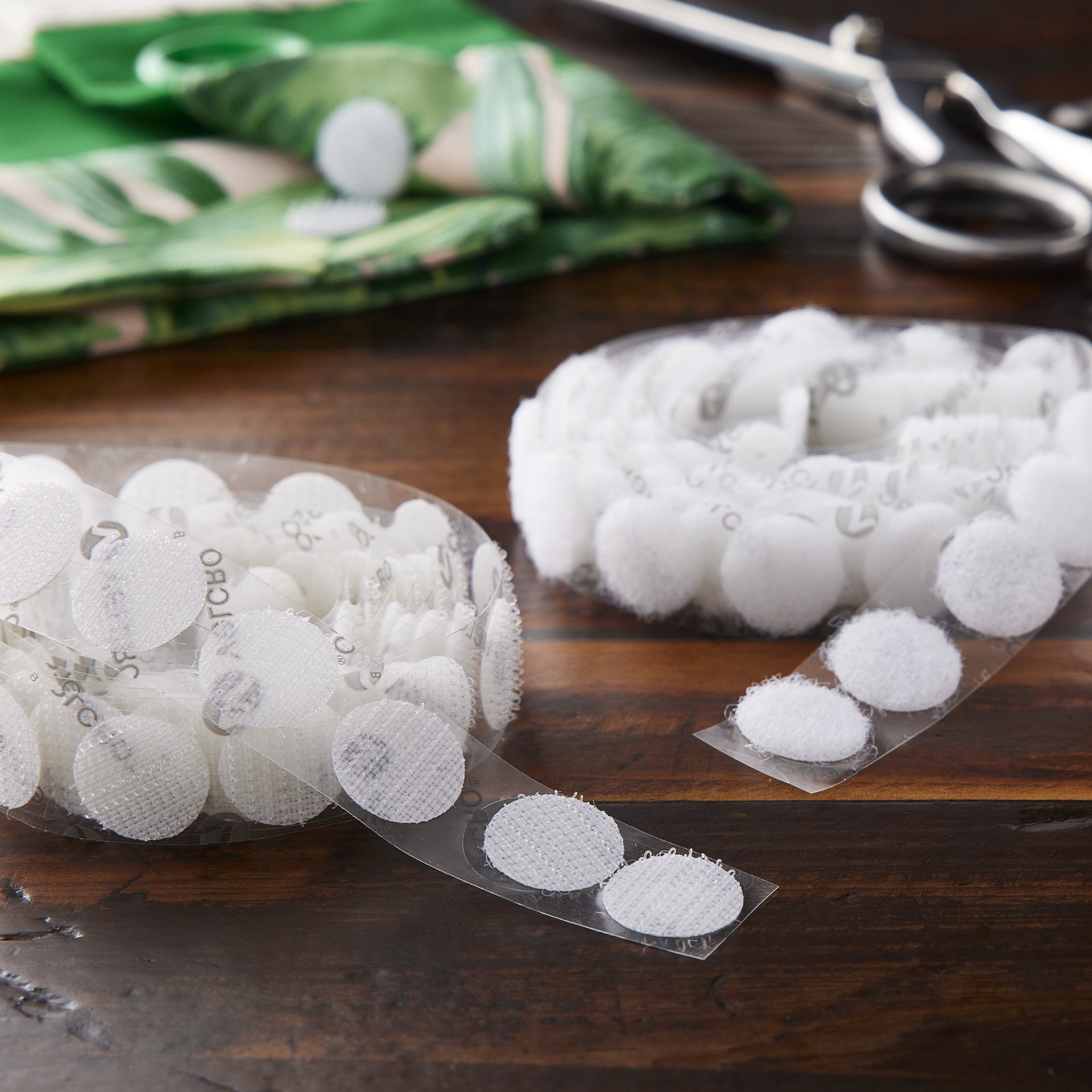 slide 5 of 10, Velcro Brand Sticky Back Coins, 75 Sets, 5/8 in