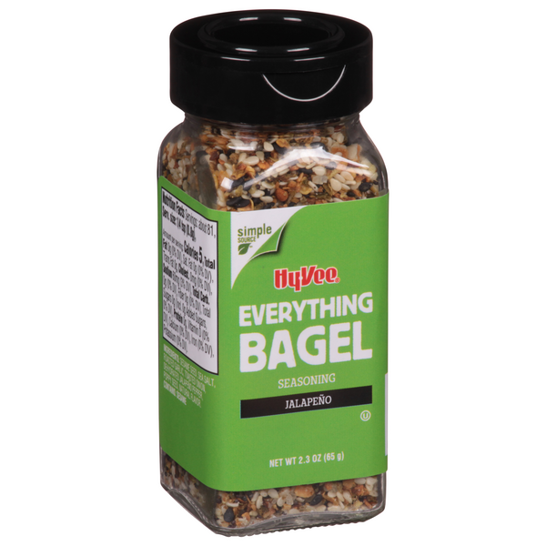 slide 1 of 1, Hy-Vee Everything Bagel Jalapeno Seasoning 2.3 Oz, 2.3 oz