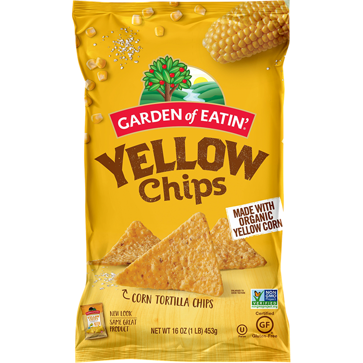 slide 1 of 1, Garden of Eatin' Yellow Chips, 16 oz