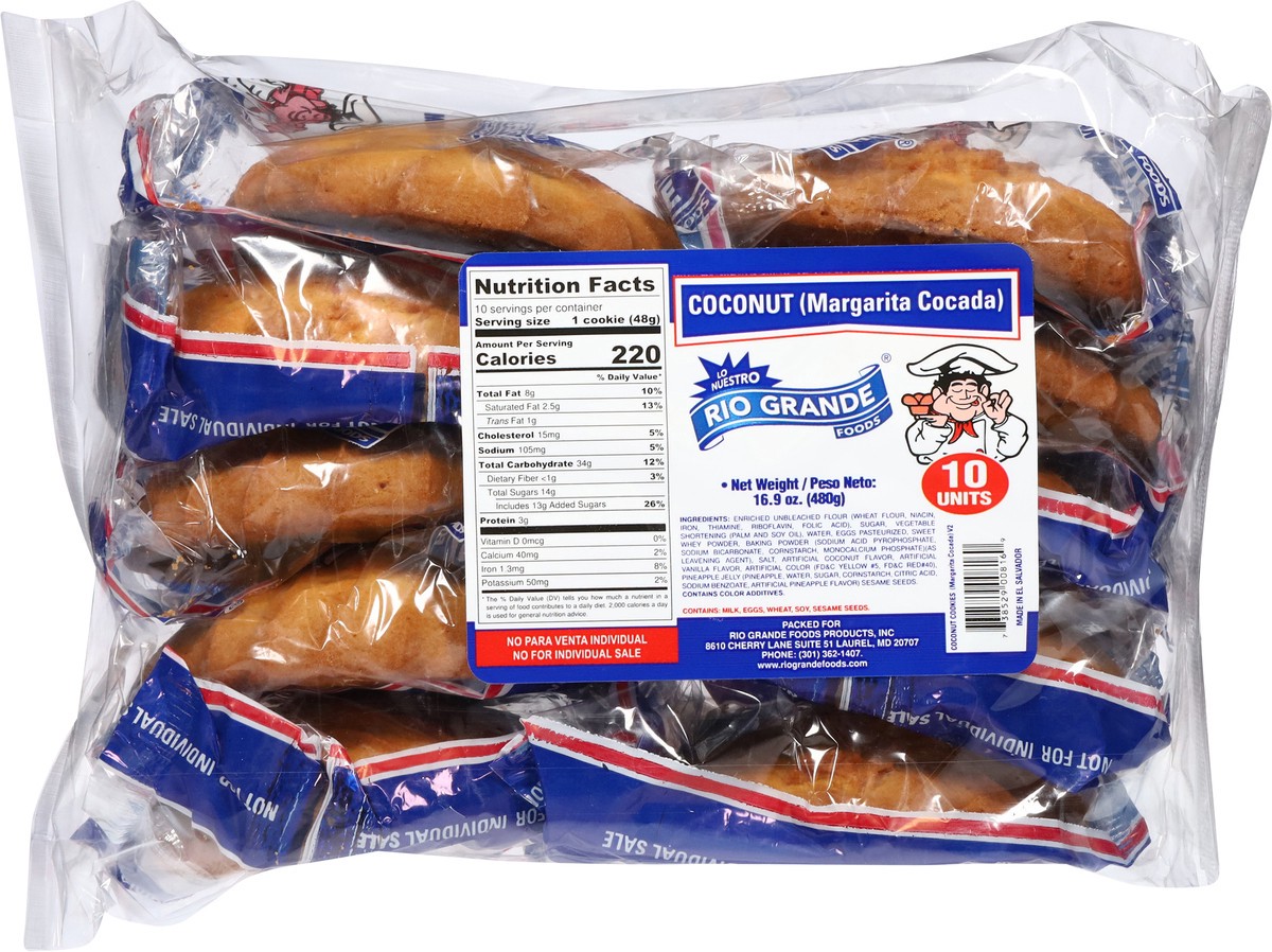 slide 9 of 12, Rio Grande Coconut Cookie 10 ea, 10 ct