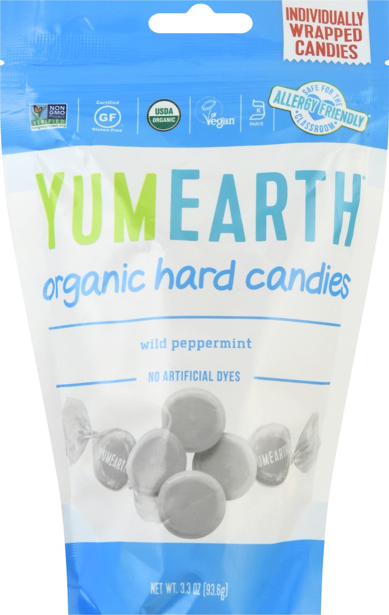 slide 1 of 1, YumEarth Organic Wild Peppermint Hard Candies 3.3 oz, 3.3 oz