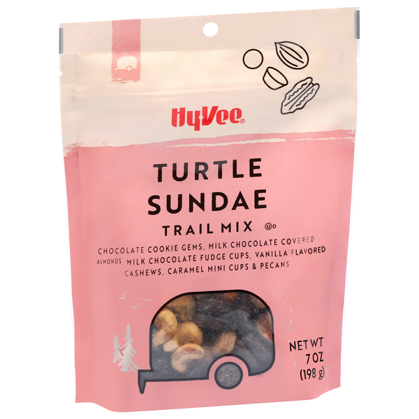 slide 1 of 1, Hy-Vee Trail Mix, Turtle Sundae, 7 oz