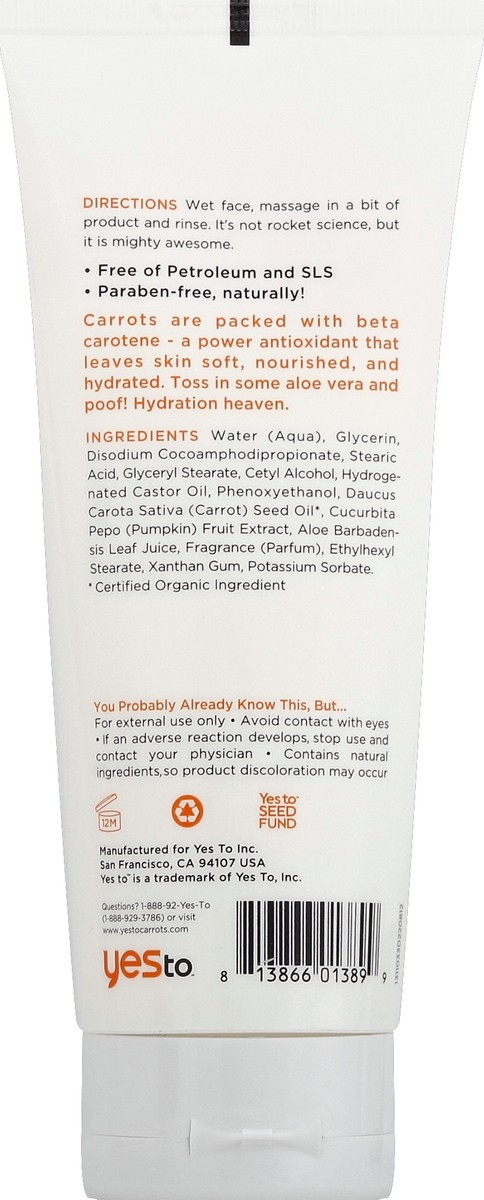 slide 2 of 4, Yes to Facial Cleanser 6 oz, 6 oz