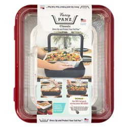 Fancy Panz Red Foil Pan Classic with Spoon, 1 Each