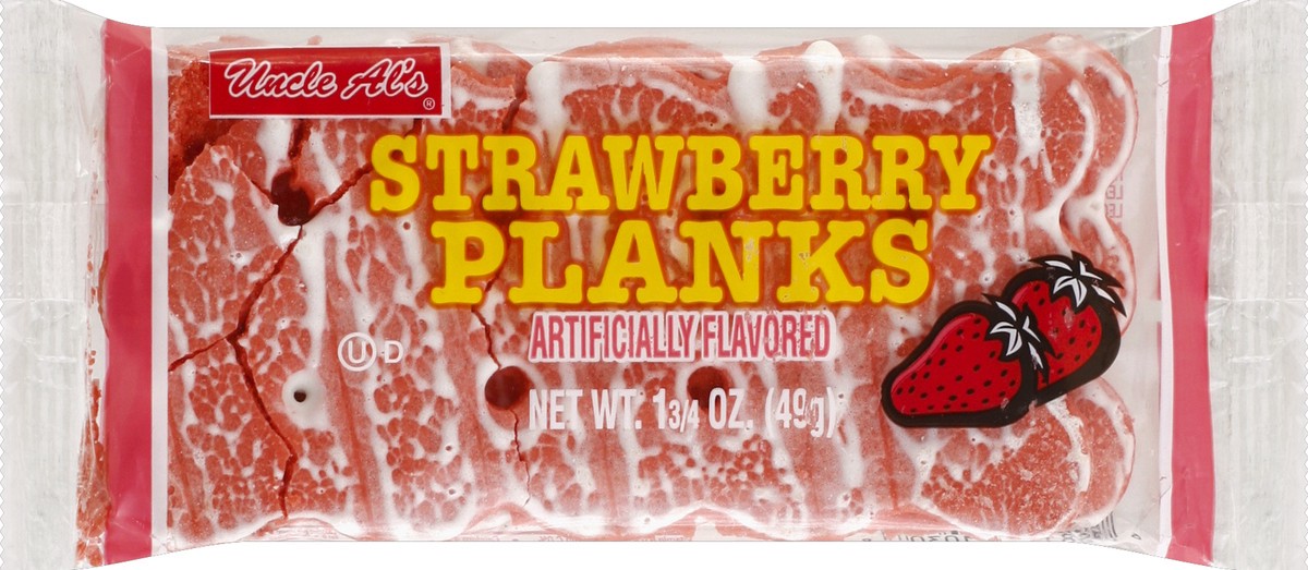 slide 1 of 5, Uncle Al's Strawberry Planks 1.75 oz, 1.75 oz