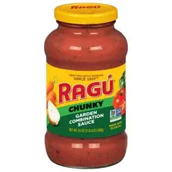 Ragu Chunky Garden Combination Sauce 24 oz