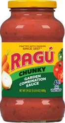 Ragu Chunky Garden Combination Sauce 24 oz