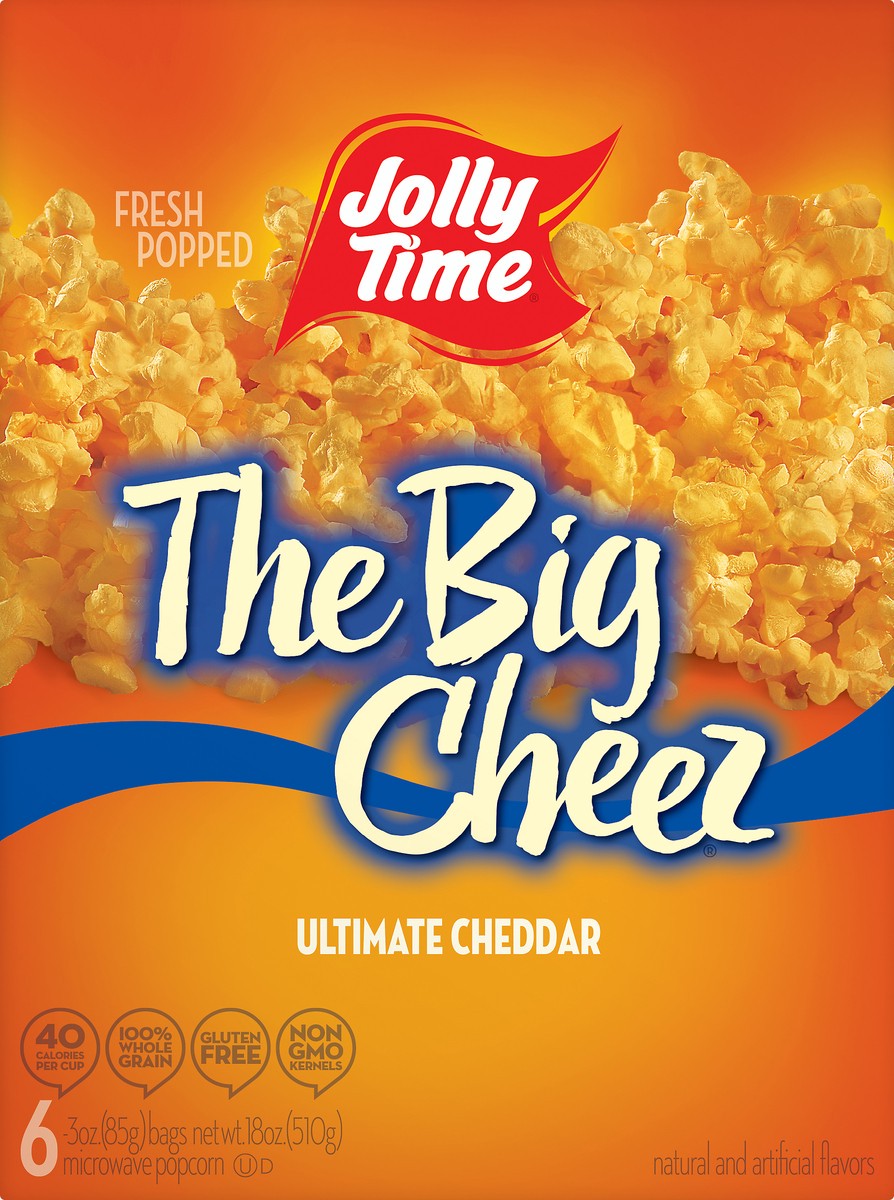 slide 5 of 8, Jolly Time Popcorn Big Cheez 6Pk 18Oz, 6 ct