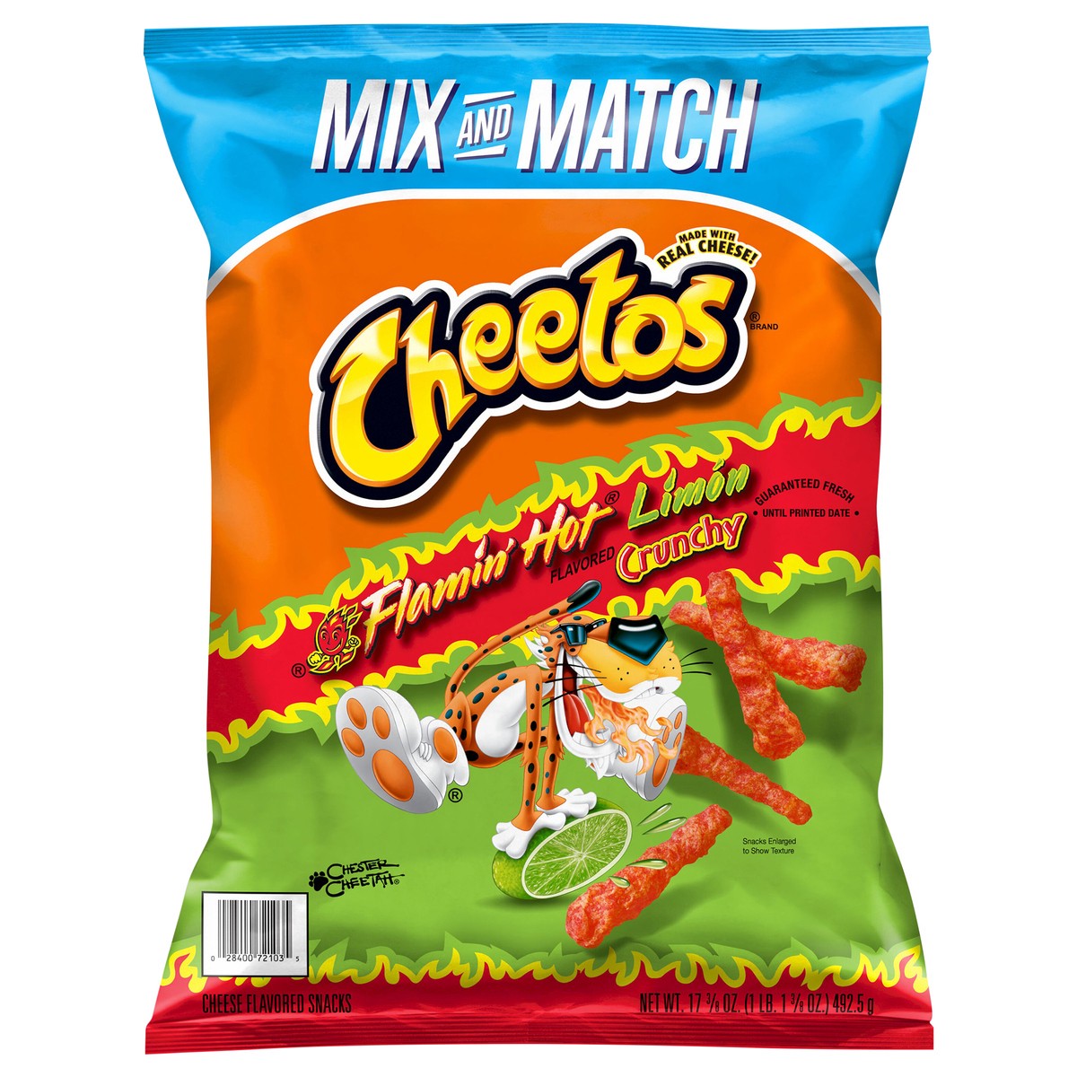 slide 1 of 6, Cheetos Cheese Flavored Snacks, 17.38 oz