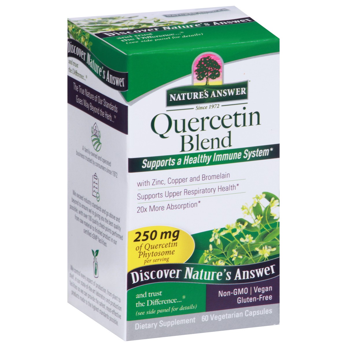 slide 5 of 10, Nature's Answer Quercetin Blend Vegetarian Capsules, 60 ct