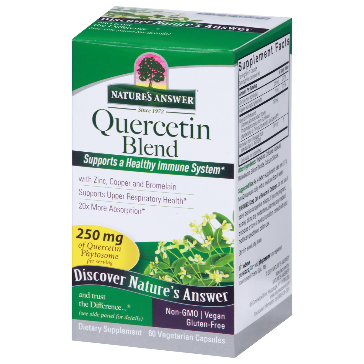 slide 6 of 10, Nature's Answer Quercetin Blend Vegetarian Capsules, 60 ct