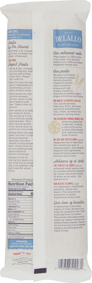 slide 6 of 12, Pasta,Bucatini #10, 16 oz