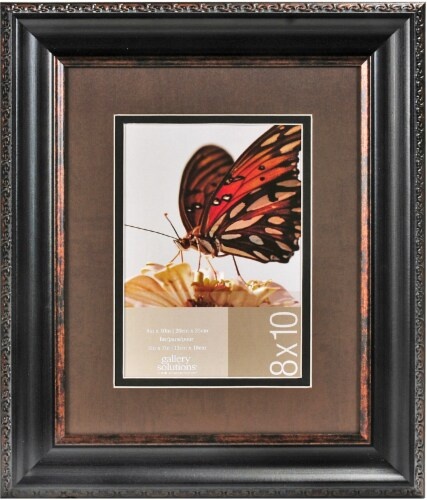 slide 1 of 1, Pinnacle Gallery Solutions Picture Frame - Brown/Black, 1 ct