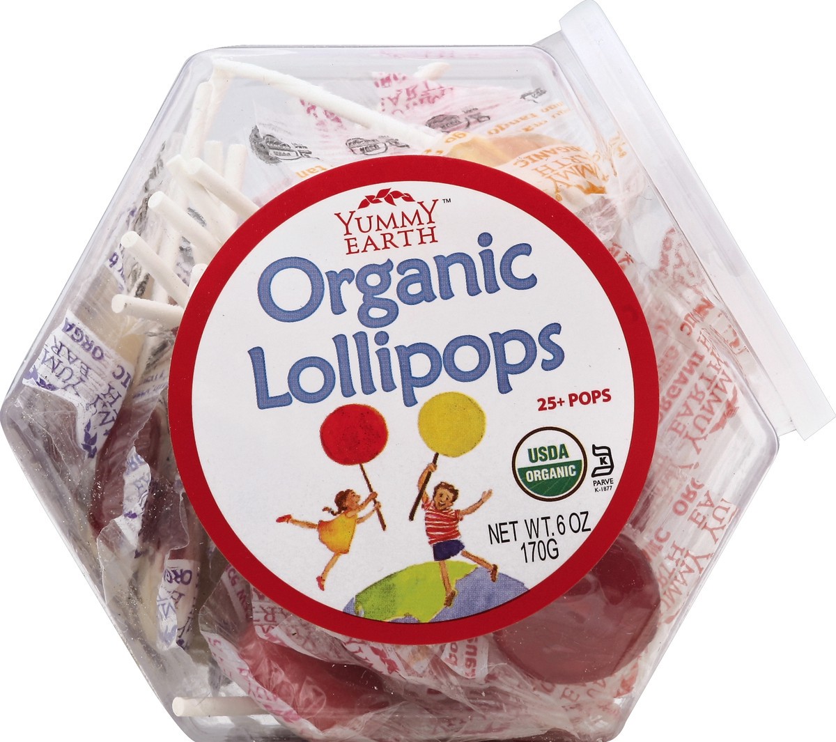 slide 3 of 3, Yummy Earth Lollipops 25 ea, 25 ct