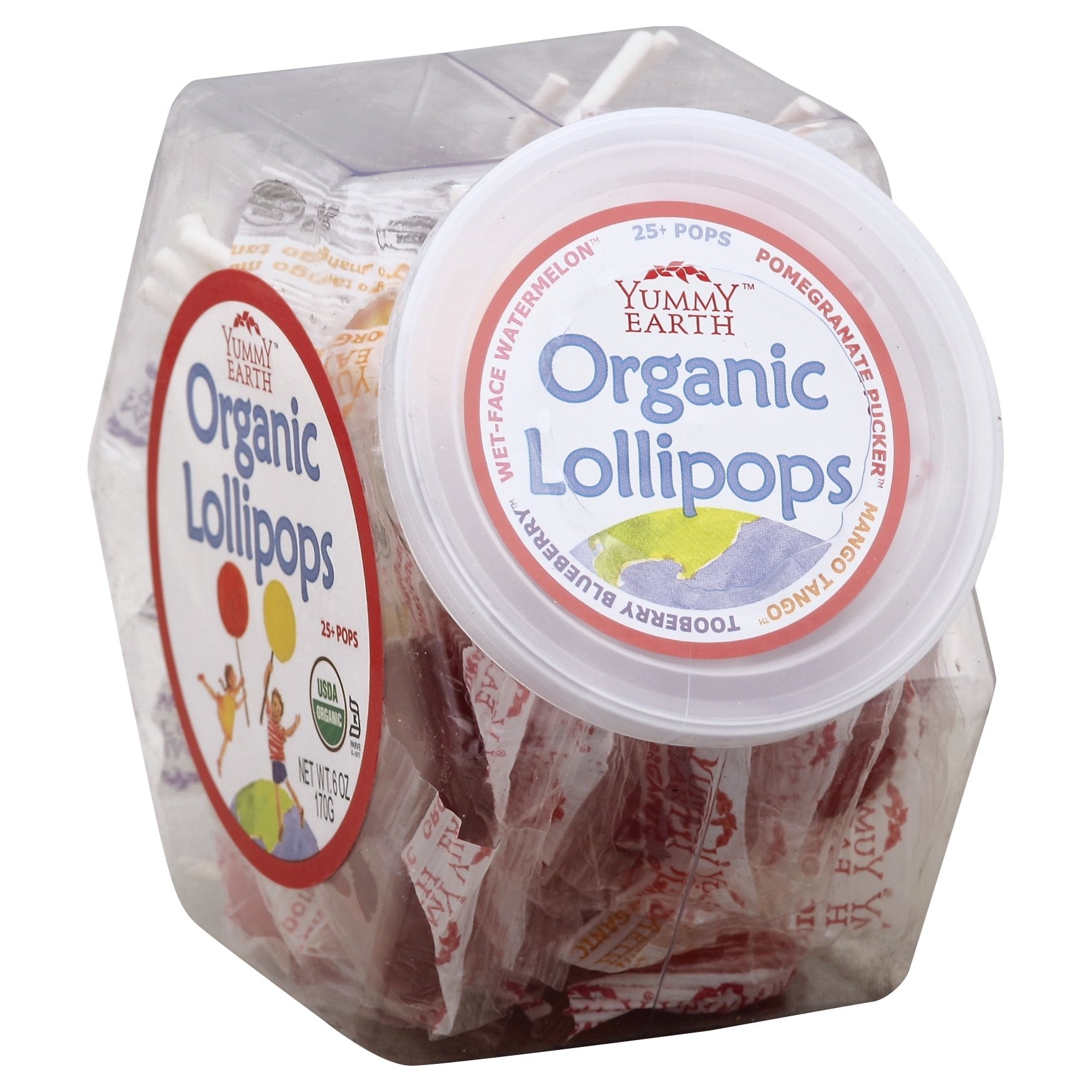 slide 1 of 3, Yummy Earth Lollipops 25 ea, 25 ct