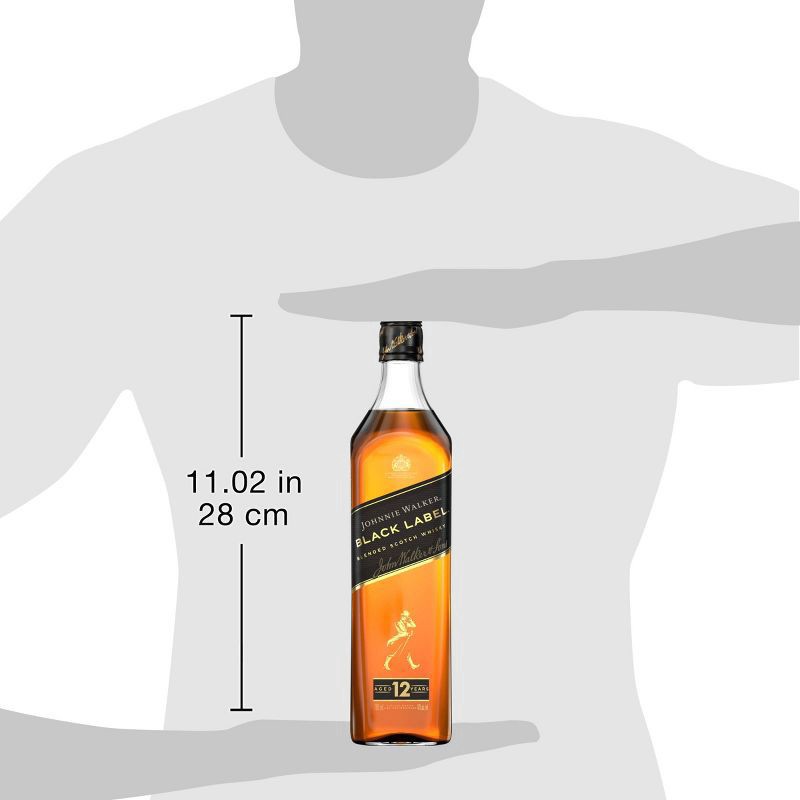 slide 4 of 7, Johnnie Walker Black Label Scotch Whiskey Gift Set, 750 ml