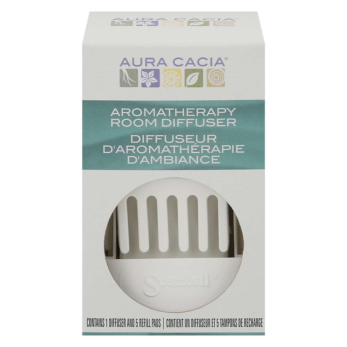 slide 1 of 5, Aura Cacia Aromatherapy Room Diffuser 1 ea, 1 ct