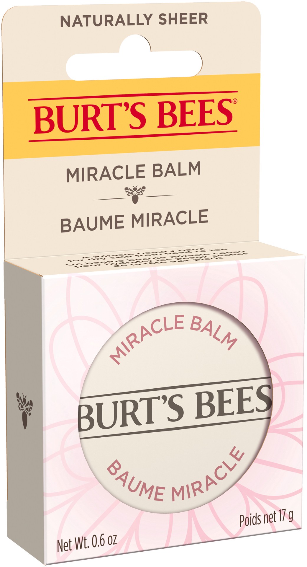 slide 5 of 5, Burt's Bees Miracle Balm, 100% Natural Origin, Naturally Sheer, 0.6 Ounces, 0.6 oz