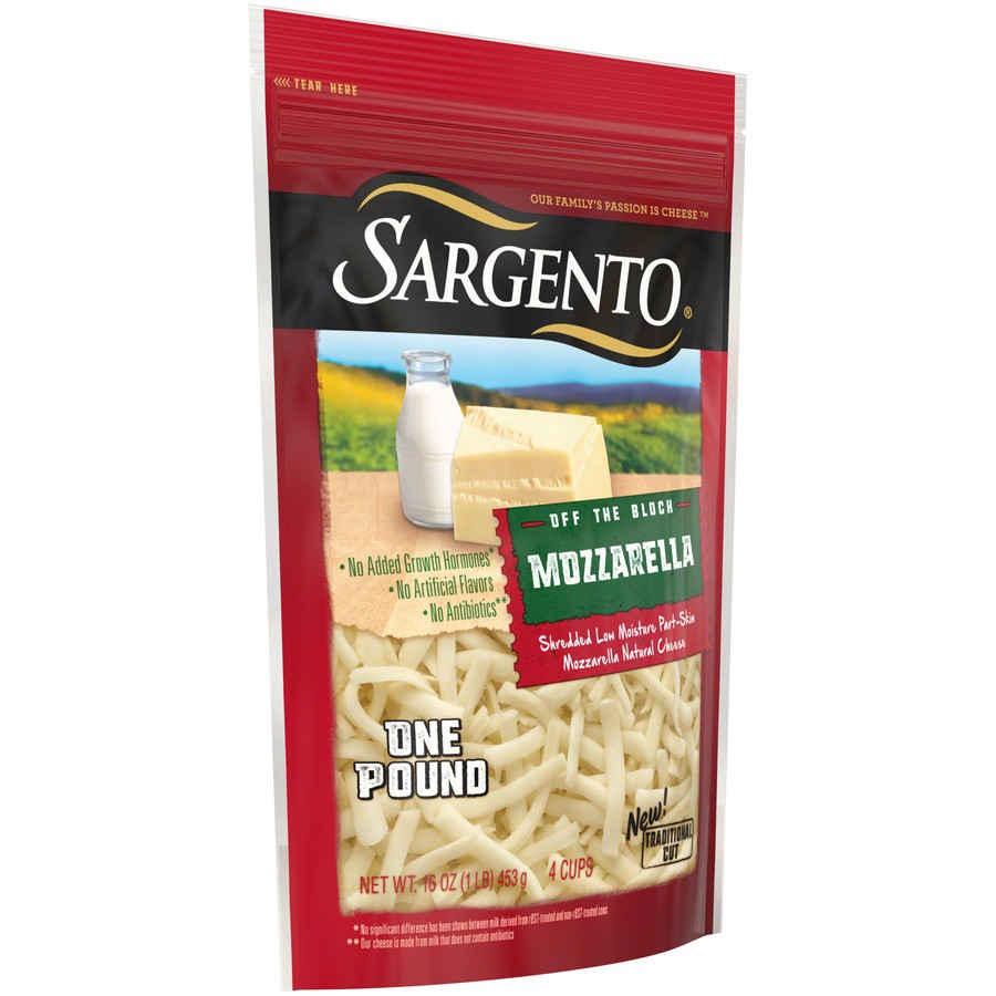 slide 10 of 16, Sargento Shredded Mozzarella Natural Cheese, Traditional Cut, 16 oz., 16 oz