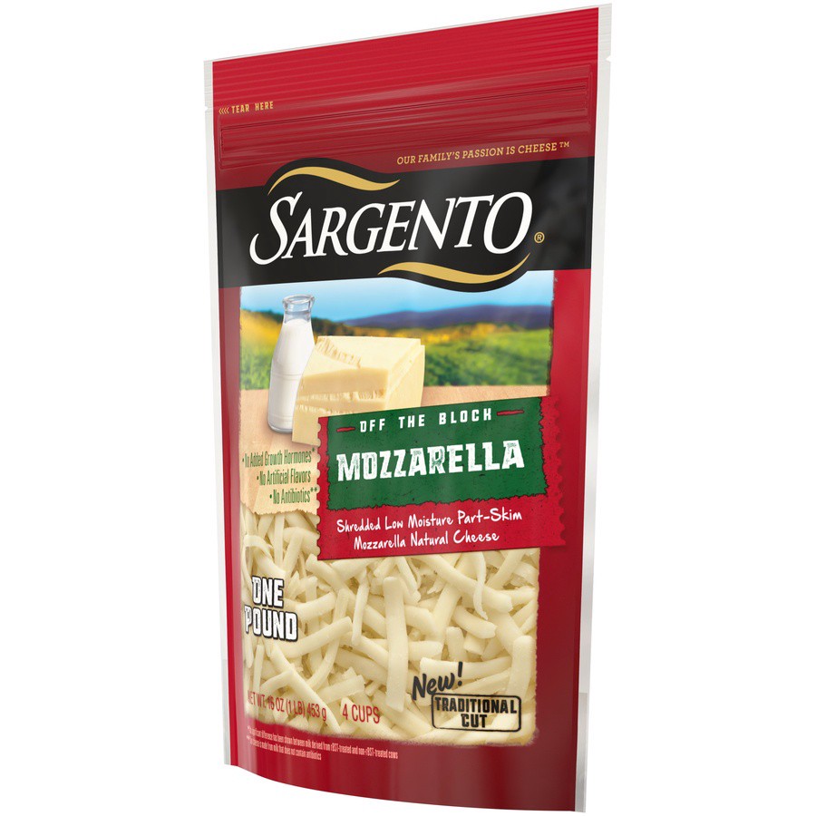 slide 5 of 16, Sargento Shredded Mozzarella Natural Cheese, Traditional Cut, 16 oz., 16 oz