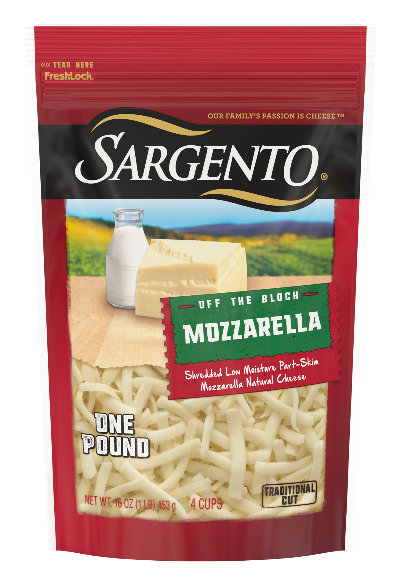 slide 1 of 16, Sargento Shredded Mozzarella Natural Cheese, Traditional Cut, 16 oz., 16 oz