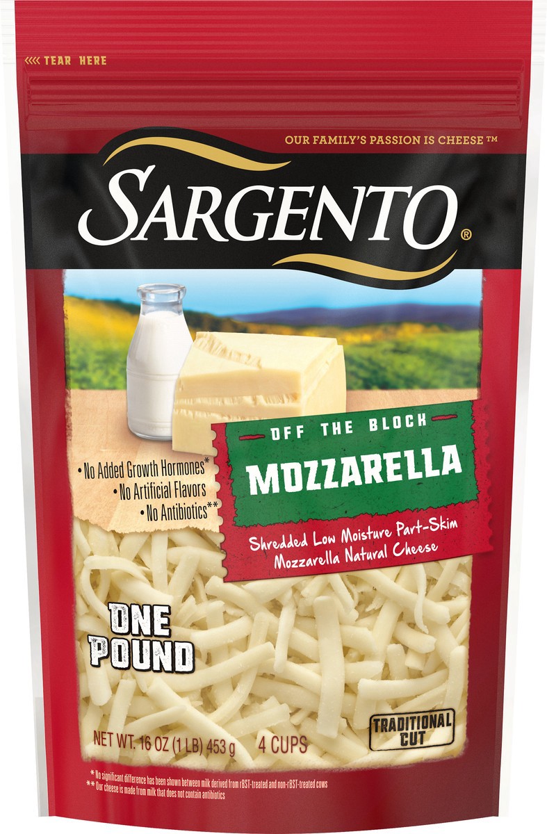 slide 8 of 16, Sargento Shredded Mozzarella Natural Cheese, Traditional Cut, 16 oz., 16 oz