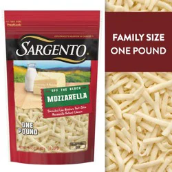 Sargento Shredded Mozzarella Natural Cheese, Traditional Cut, 16 oz