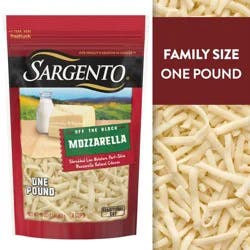 Sargento Shredded Mozzarella Natural Cheese, Traditional Cut, 16 oz