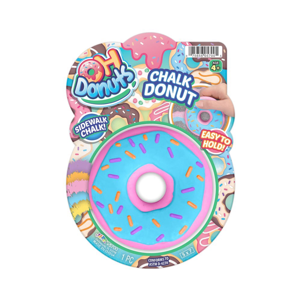 slide 1 of 1, Ja-Ru Oh Donuts Chalk Donut, 1 ct