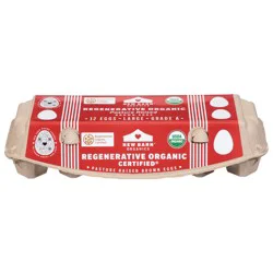 New Barn Organics Organic Regenerative Brown Eggs Large - 12 ct