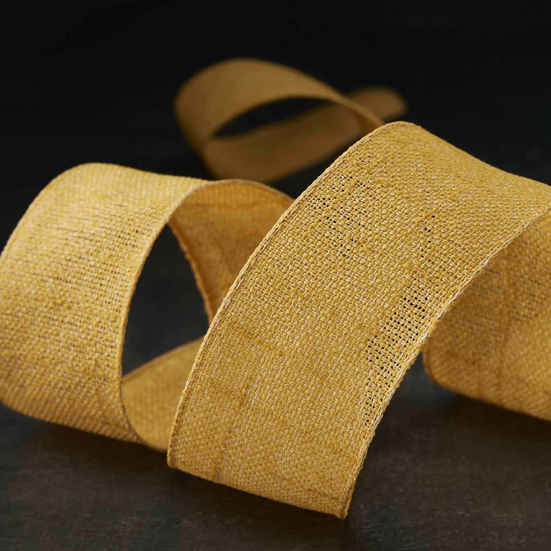 slide 3 of 4, 1.5" X 3yd. Linen Wired Ribbon By Celebrate It, 1.5 in x 3 yd