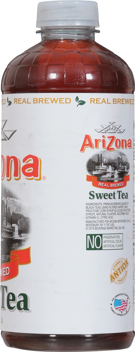 slide 7 of 9, AriZona Real Brewed Southern-Style Sweet Tea - 34 fl oz, 1 liter