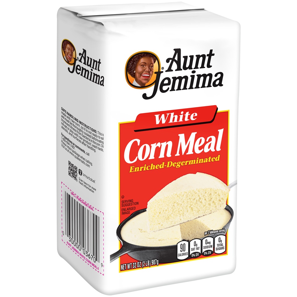 slide 3 of 5, Aunt Jemima Corn Meal, White, 2 lb