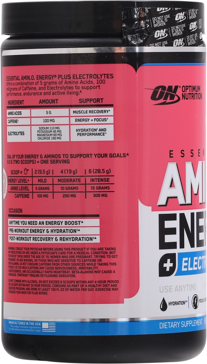 slide 8 of 9, Optimum Nutrition Essential Watermelon Splash Amino Energy 10.05 oz, 10.05 oz